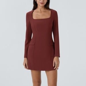 Halara Mini Burgundy Dress